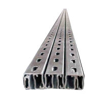 Hot dip galvanized steel slotted strut channel galvanized c channel unistrut channel 41x41 41x21